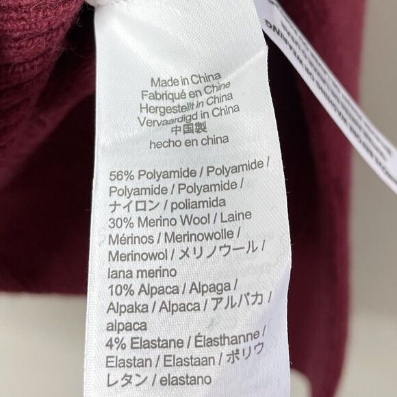 J CREW Sweater Women XXS Turtleneck Burgundy Wool-Blend NEW Supersoft Yarn BD143 - Picture 7 of 10